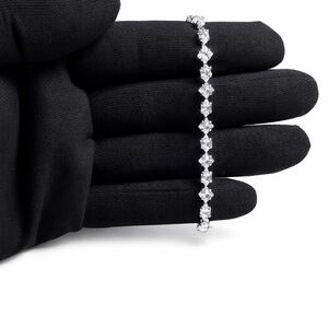 Swarovski Silver Clear Crystal Tennis Bracelet